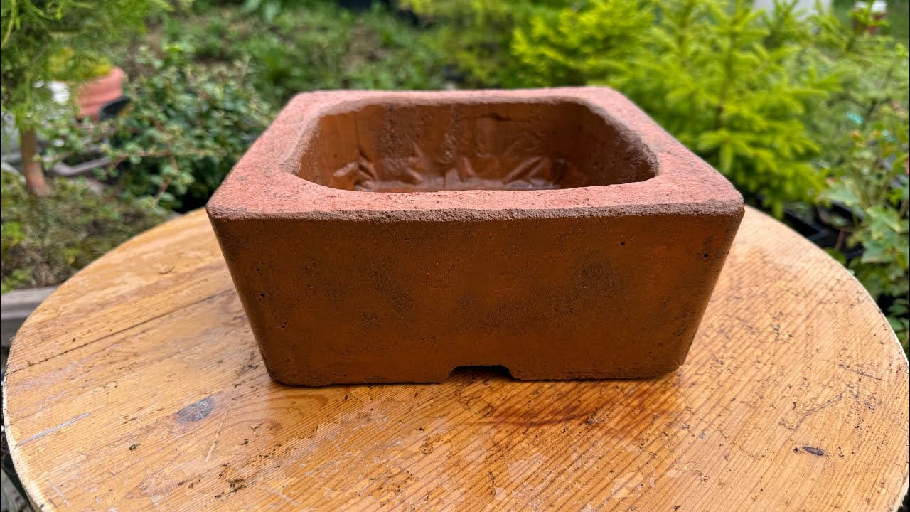 how to make concrete bonsai pots