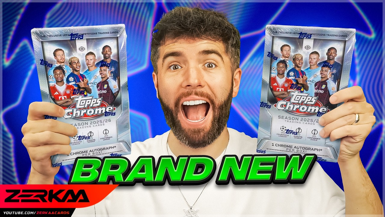 ОТКРЫВАЕМ *СОВЕРШЕННО НОВЫЕ* КАРТОЧКИ TOPPS CHROME CHAMPIONS LEAGUE 2026!