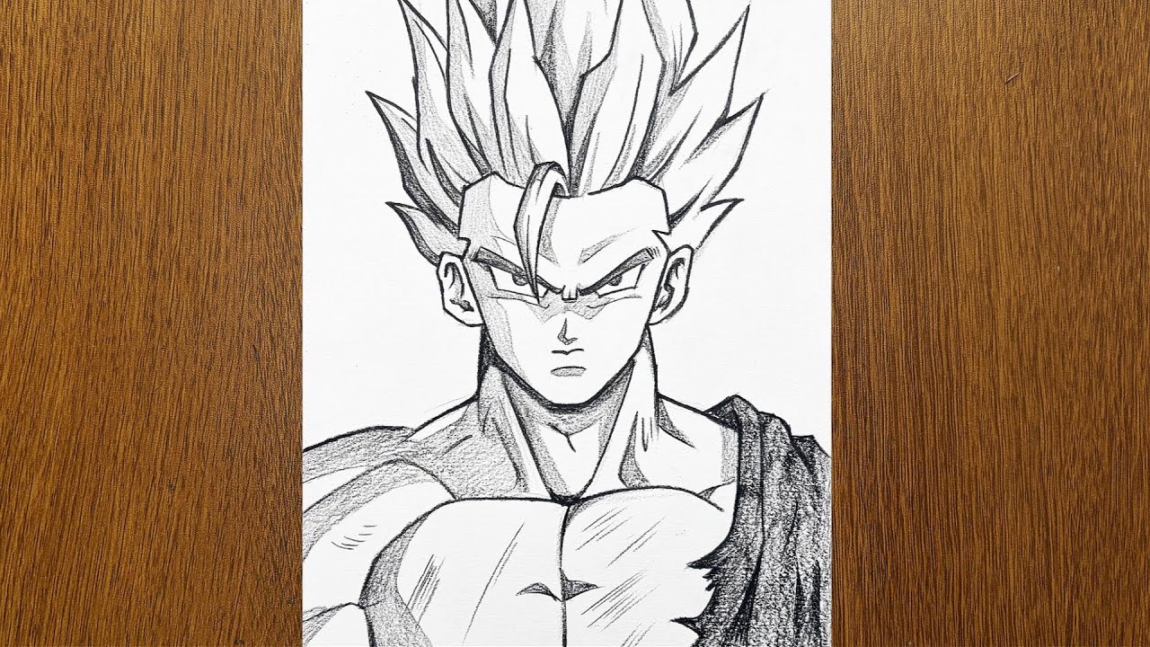 Dragon Ball Z Gohan Drawing Tutorial - Simple and Easy Anime Drawing