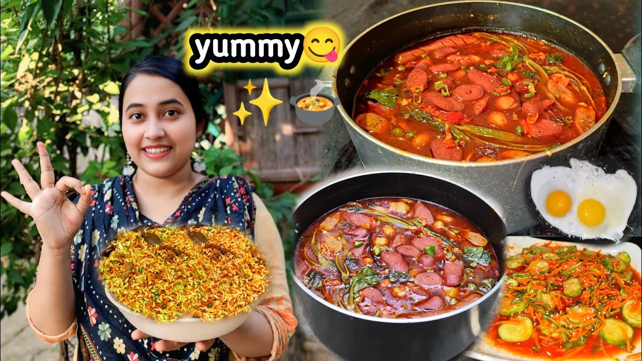 মোস্ট ভাইরাল চাইনিজ😱🍜রাইস নুডুলস কোরিয়ান কিমচি নাগা ঝালমুড়ি সব একসাথে, Rice noodles recipe, cooking