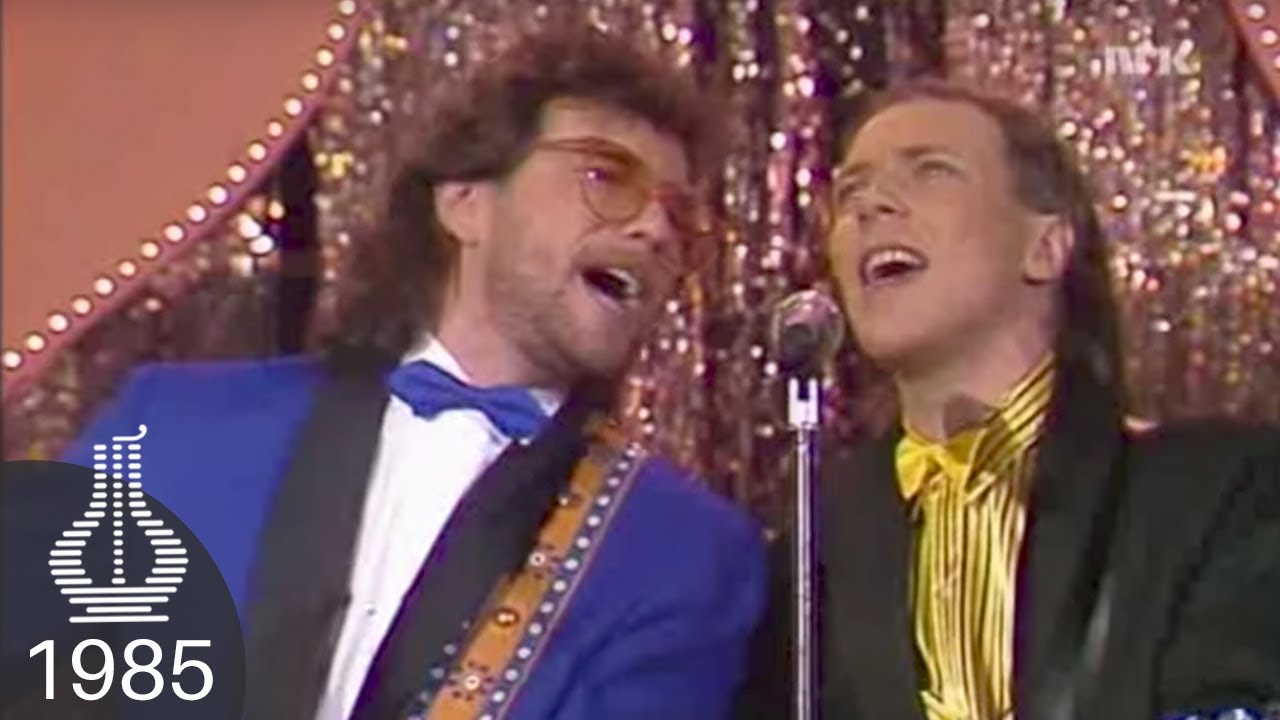 Cato Sanden og &Aring;ge Aleksandersen live under Spellemannprisen 1985