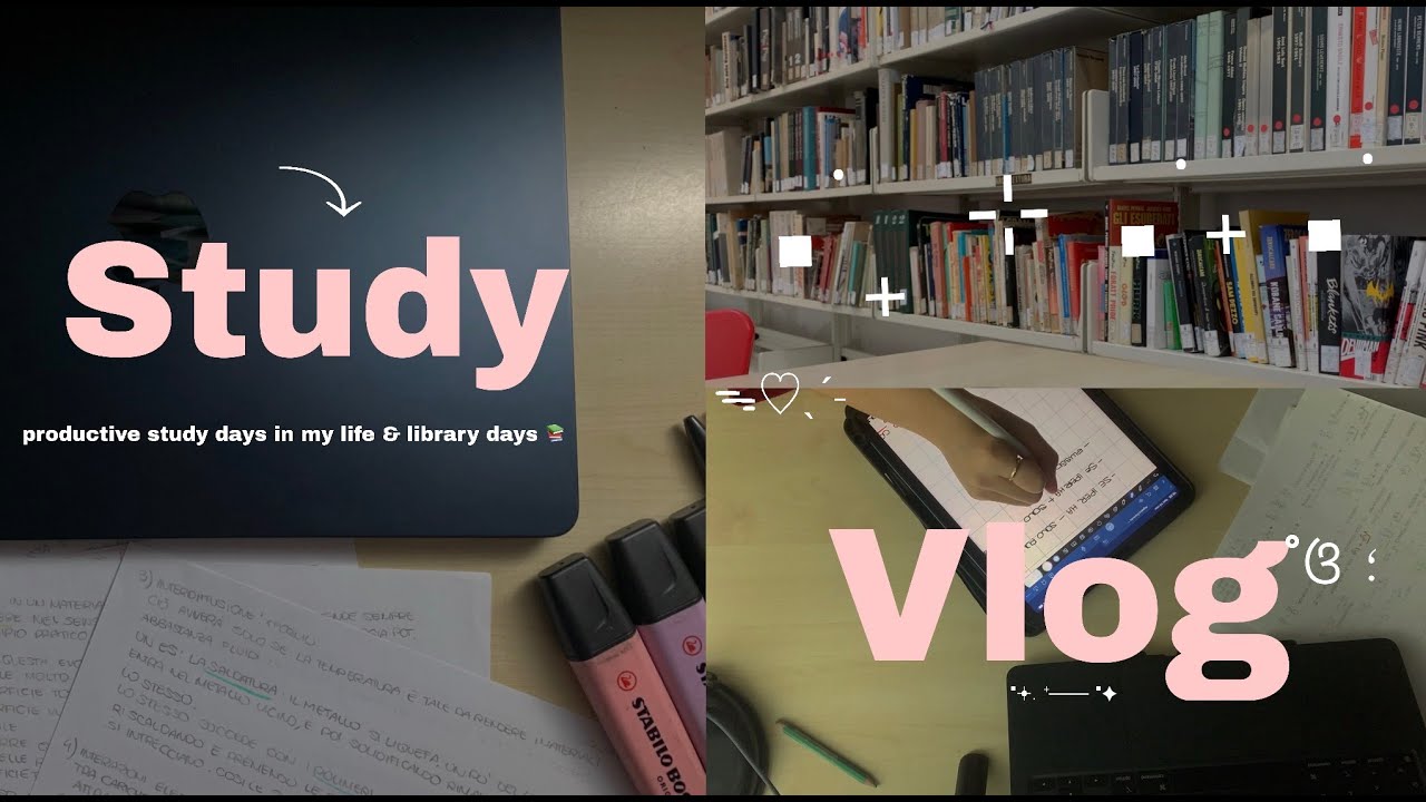 STUDY VLOG 🌱🧠 | intense study for exams, library days, timelapse studying
