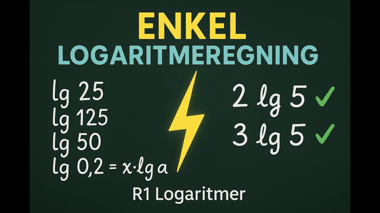 R1 - Logaritmeregning (forkorte uttrykk)