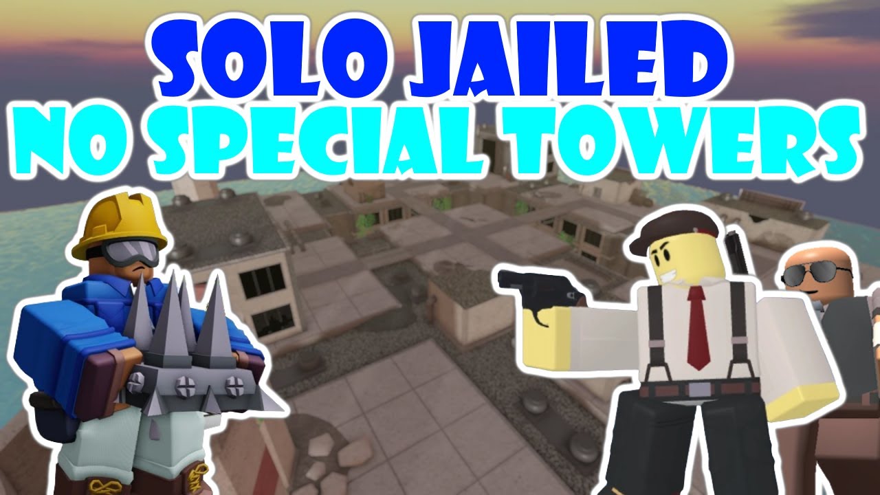 SOLO JAILED CHALLENGE NO SPECIAL TOWERS / Tower Defense Simulator