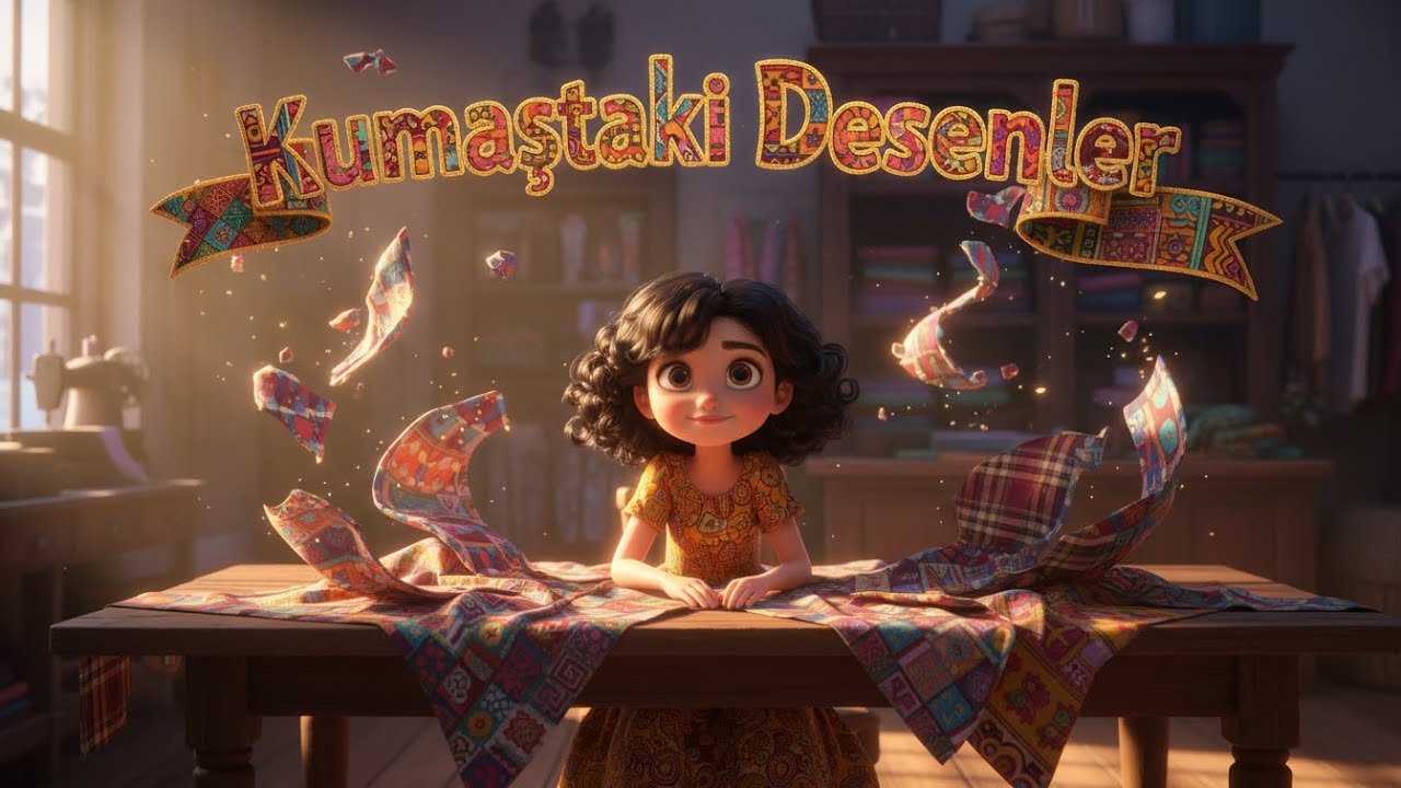 Kumaştaki Desenler: Elif’in Dünyayı Keşfeden Masalı 🌍✨ | Çocuklar İçin Kısa Animasyon