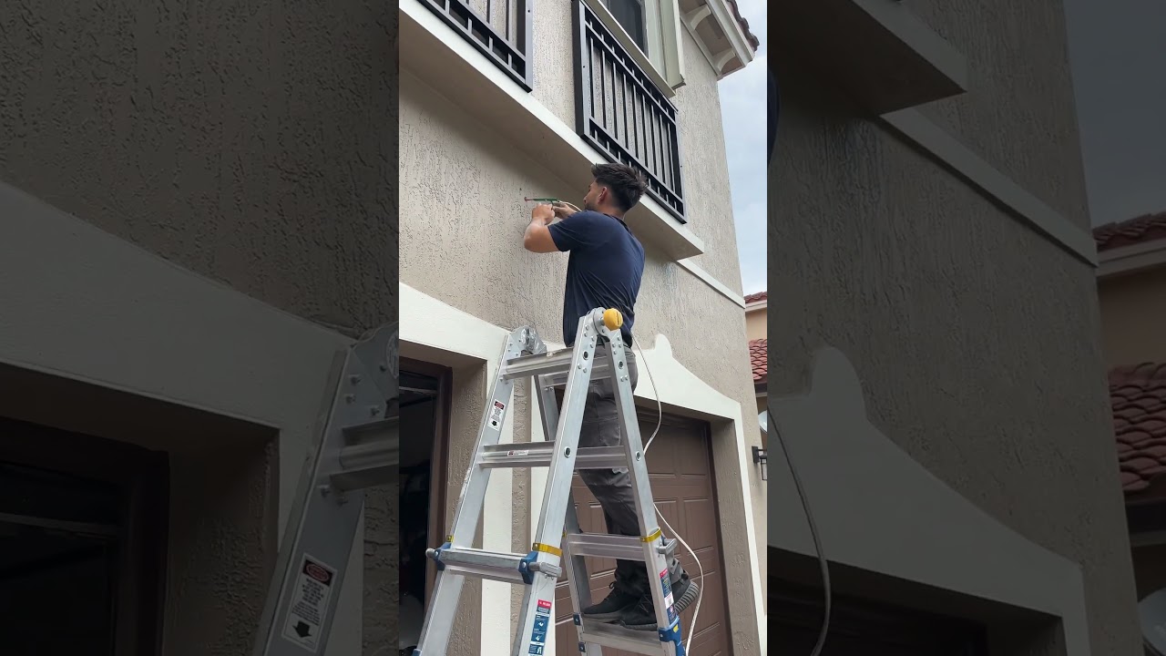 From Start to Finish: Installing a Google Floodlight Camera in Seconds! 🚀 #google #floodlights
