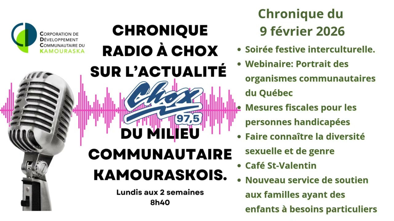 Chronique 9 Fév. 26: Webinaires sur les droits collectifs