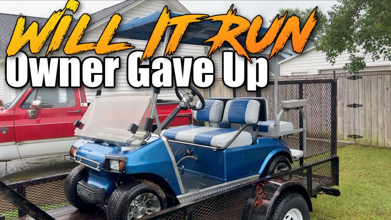 WILL IT RUN? | Previous Owner Gave Up on this 1998 Club Car DS Golf Cart