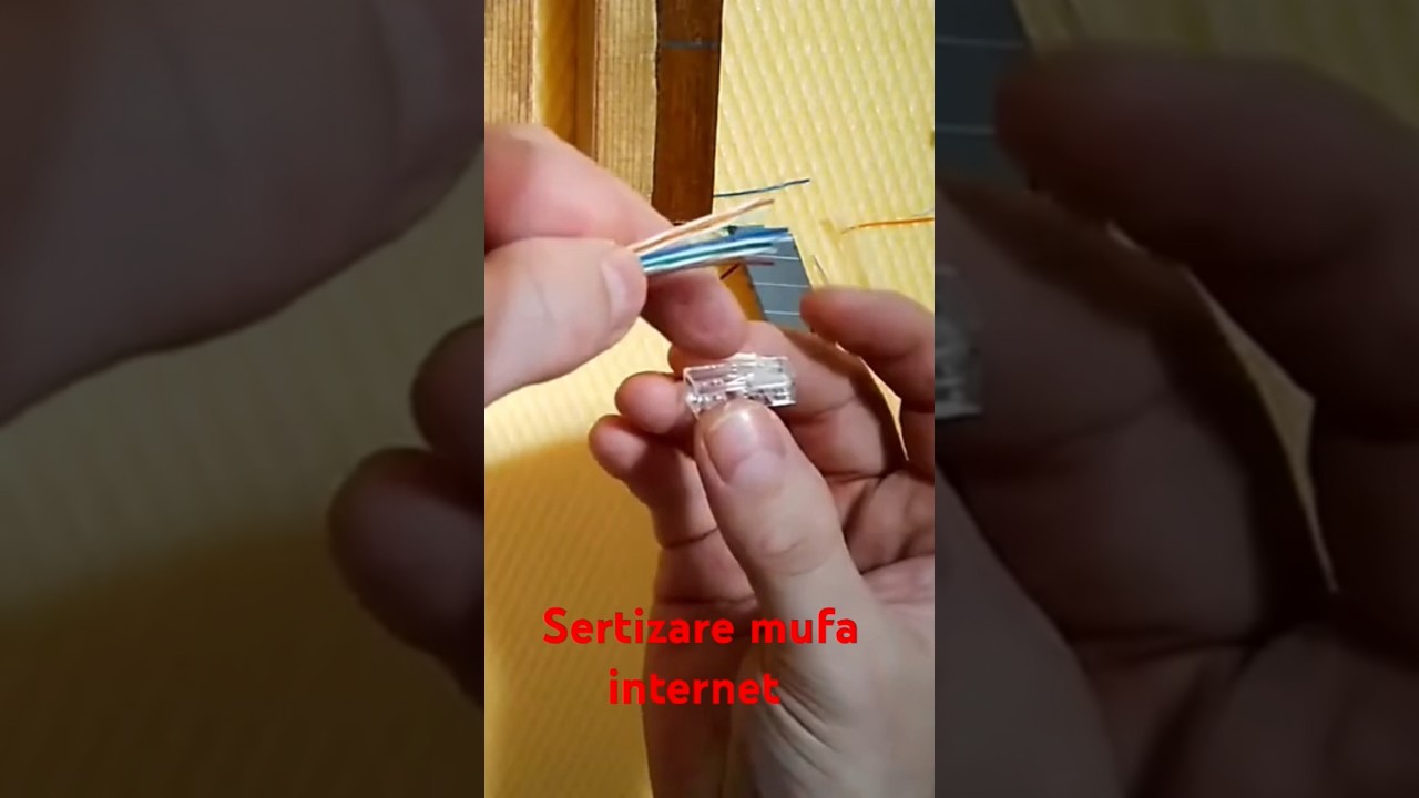 Sertizare mufa de internet RJ45
