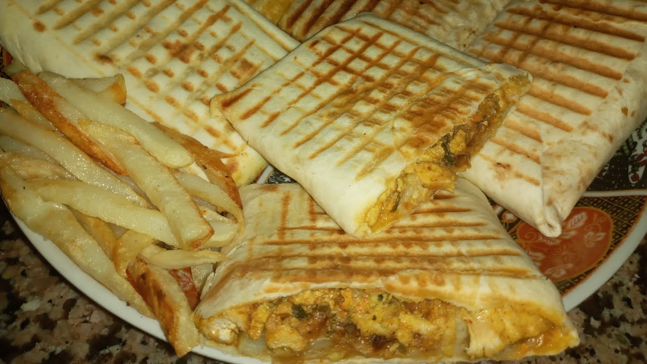 طاكوس منزلي🌯🌯 أحسن من المطاعم مع طريقة خبز التورتيلا السريع والنجاح بصلصة لذيذة مذاق يا سلام