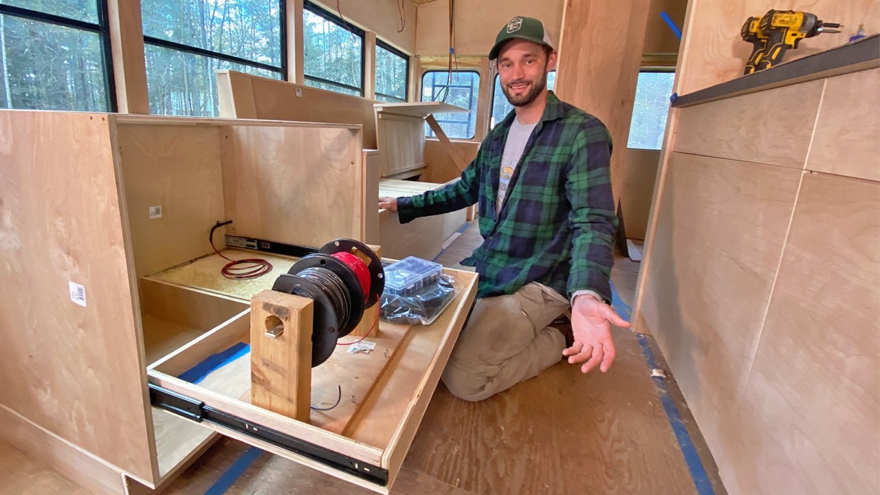 Let's Get Some Power Going In Here | Starting The Bus Conversion Electrical