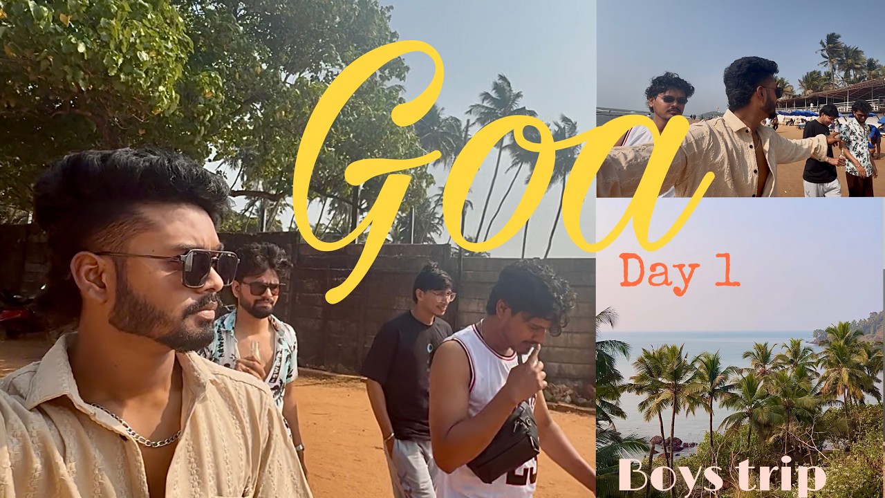 GOA ! ANJUNA BEACH ! with GANG                                #bilaspur #goa #northgoa #trip #travel