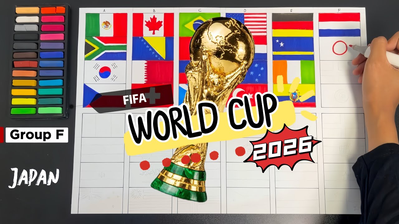 World Cup 2026 Countries Flag Drawing #worldcup 