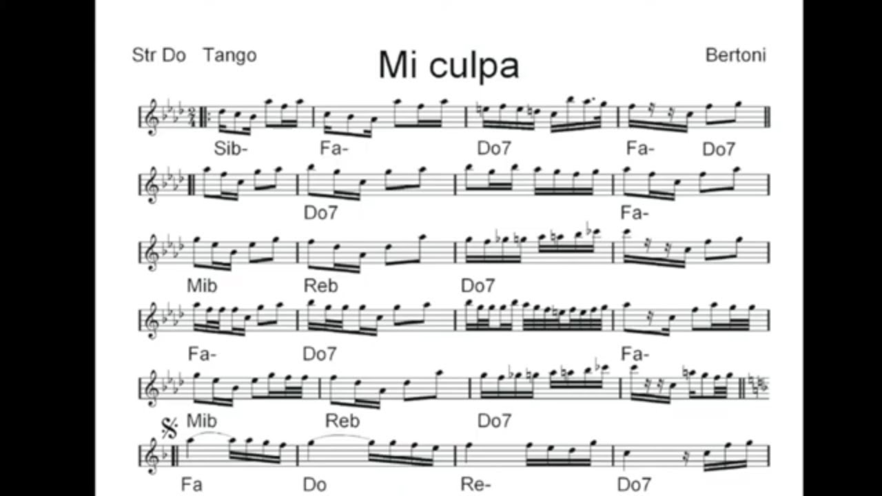 MI CULPA  Tango per Fisarmonica da sala ballo liscio balera
