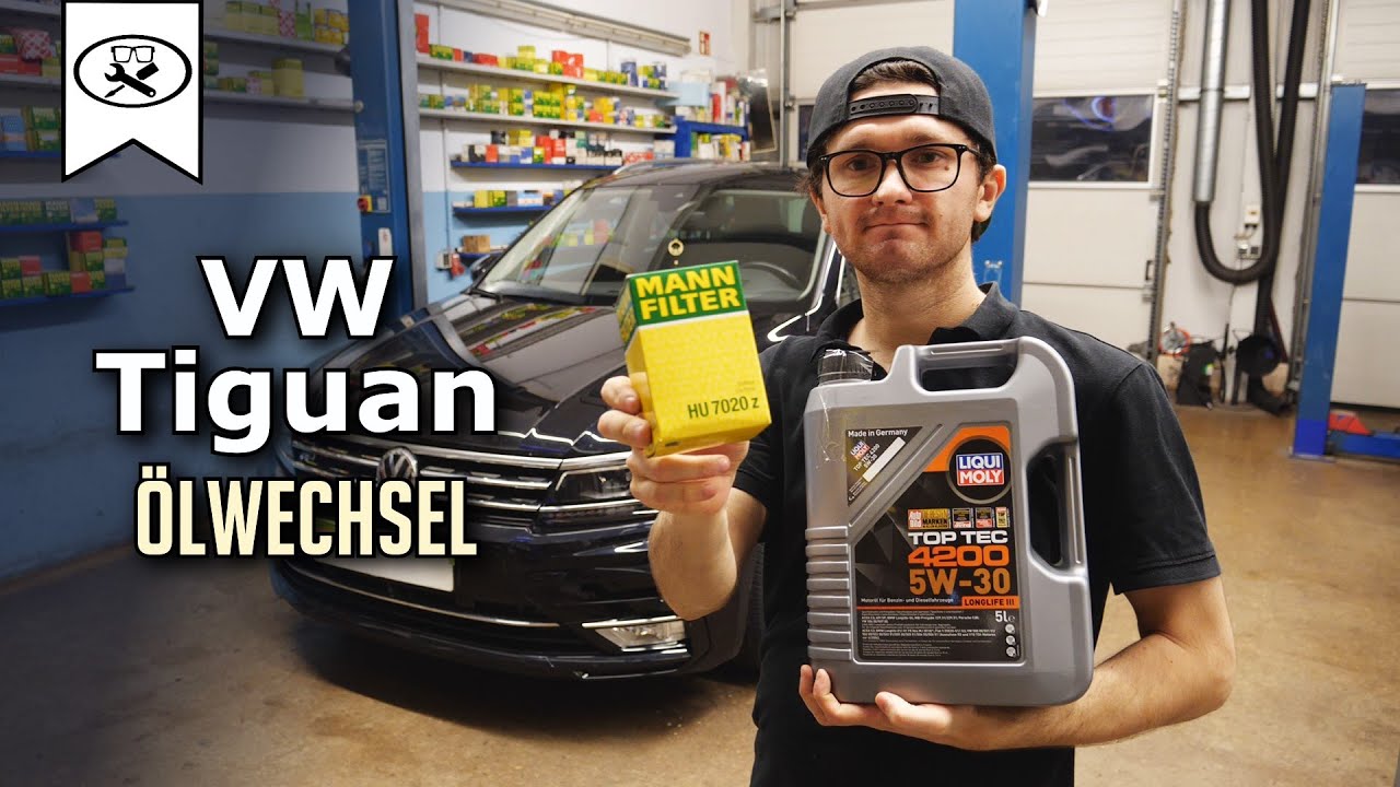 VW Tiguan II 2.0 TDI Ölwechsel | VW Tiguan oil change | VitjaWolf | Tutorial | HD