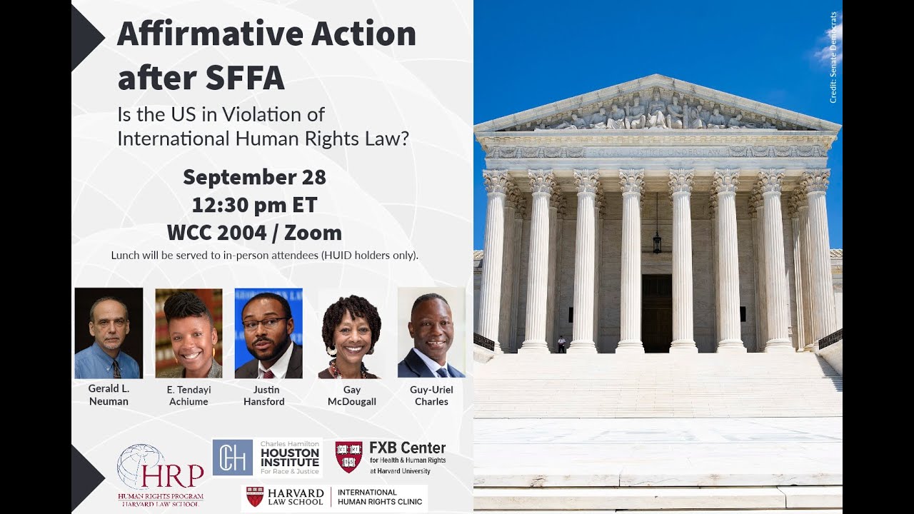 Affirmative Action after SFFA: Is the US in Violation of International Human Rights Law?
