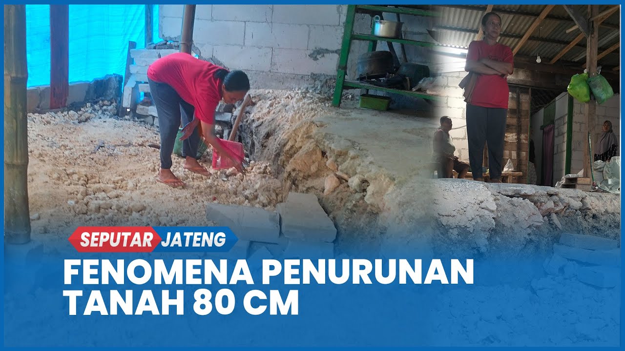 Fenomena Tanah Ambles Terjadi di Blora, Warga Diliputi Rasa Was Was