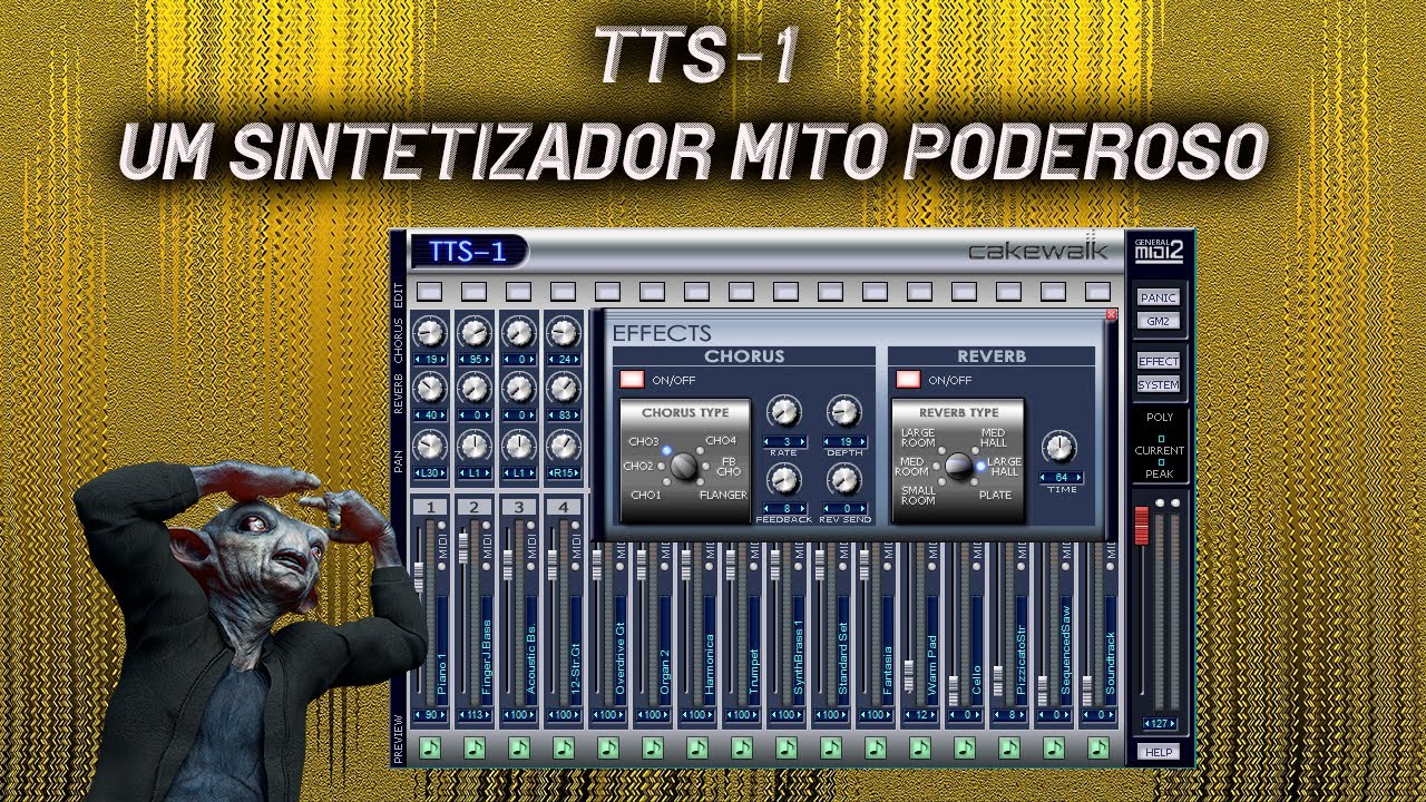 TTS-1  Um sintetizador mito e poderoso para criar suas Musicas