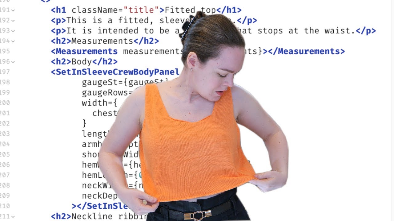 Prototyping a fitted top | Machine knitting a dress