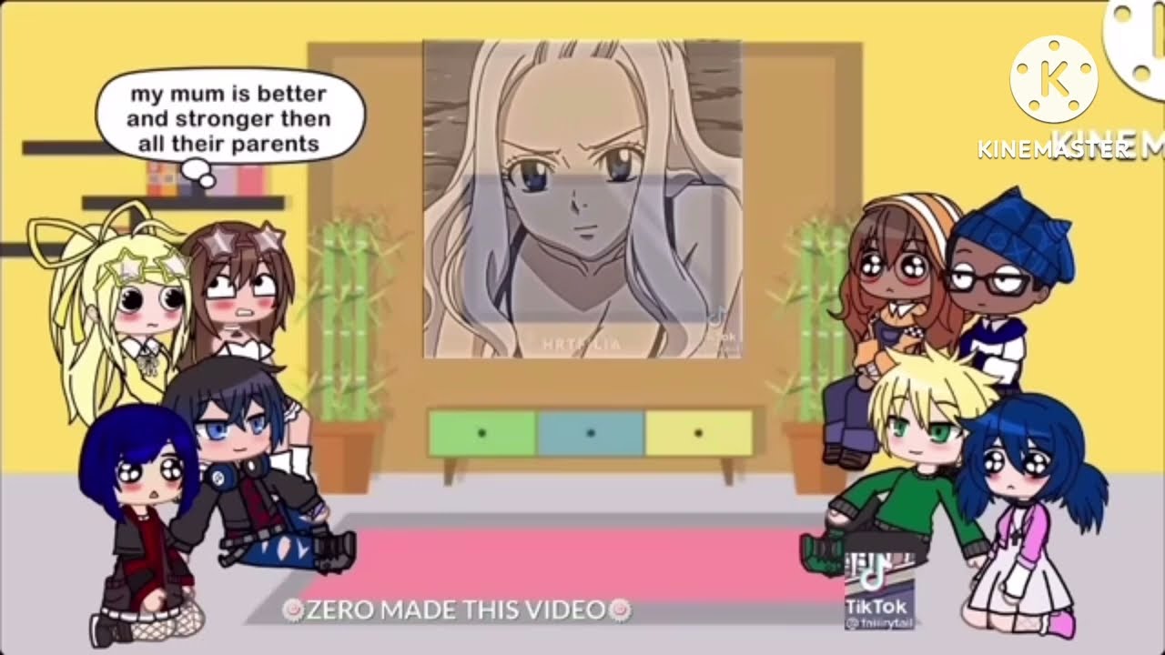 MLB react to their parents as fairytail characters (Chloe) 2/? (Reupload)