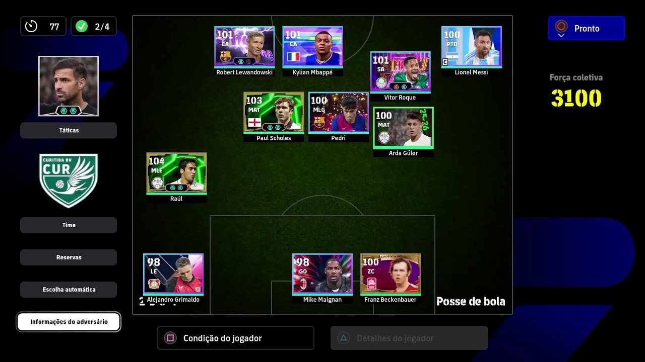 eFootball Segunda-feira