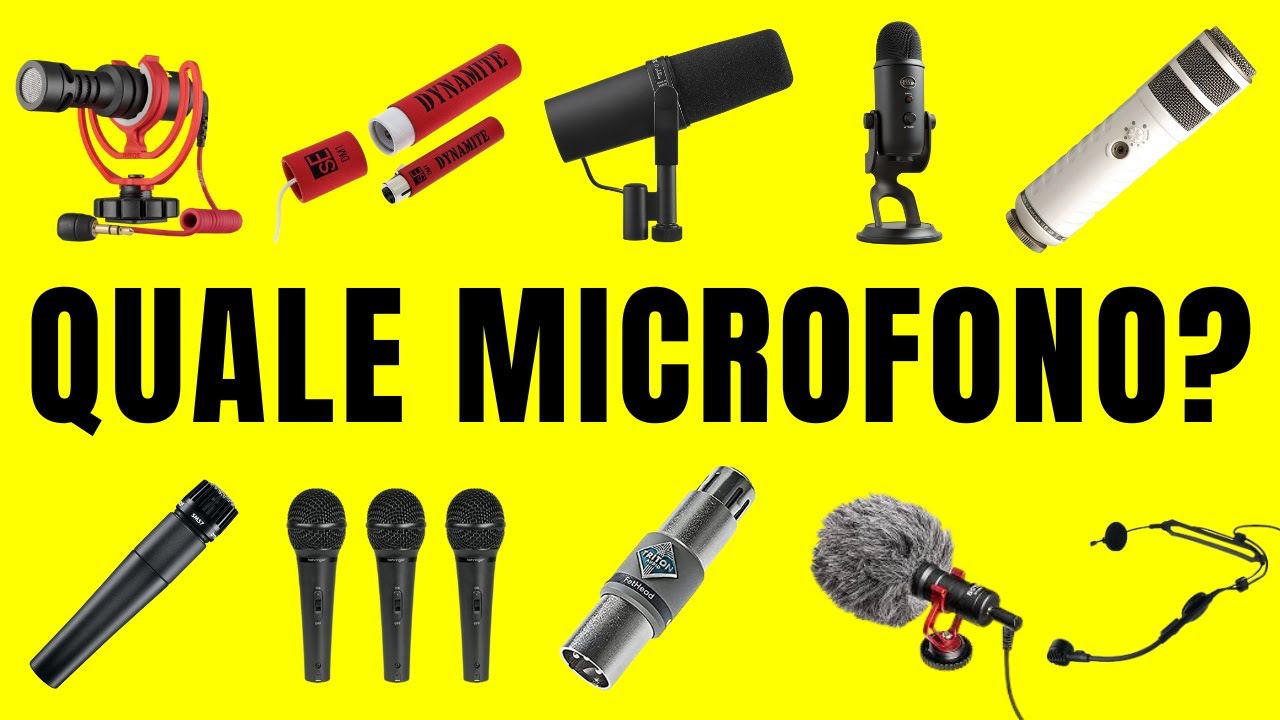 🎙️🎤 I migliori MICROFONI per VIDEO e PODCAST