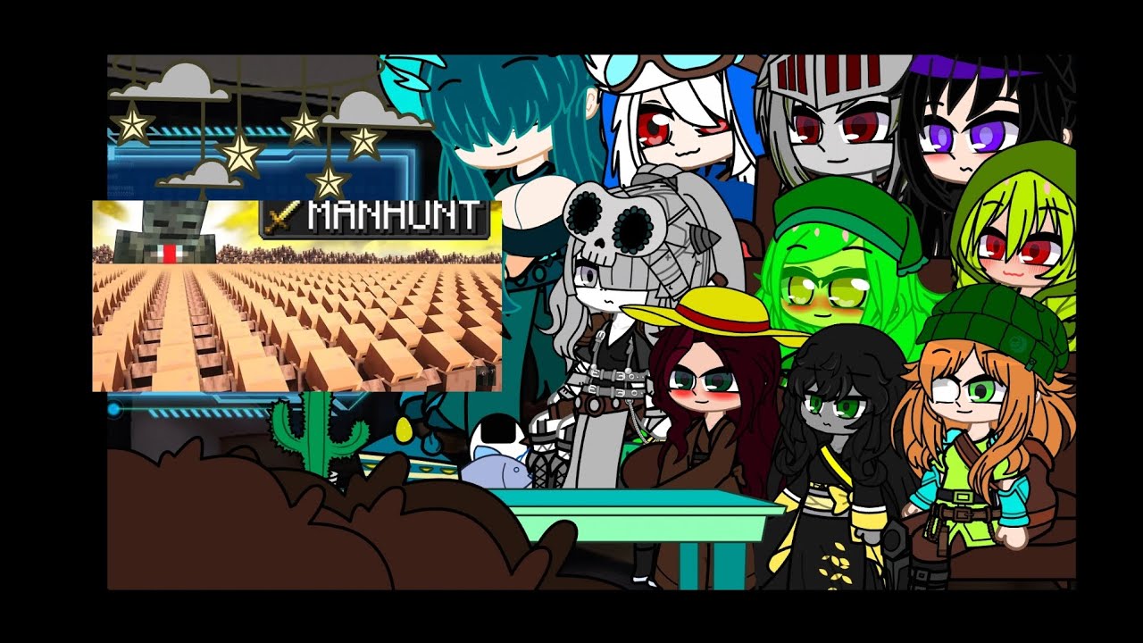 Gacha harem Steve x Steve's harem reacts to Steve as grox Grox vs. 1,000,000 villagers