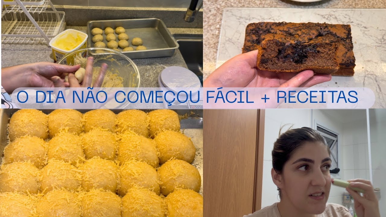 O DIA NÃO COMEÇOU FÁCIL, RECEITA DE BOLO CARIBE E PÃOZINHO DELÍCIA SUPER FÁCIL E GOSTOSO 