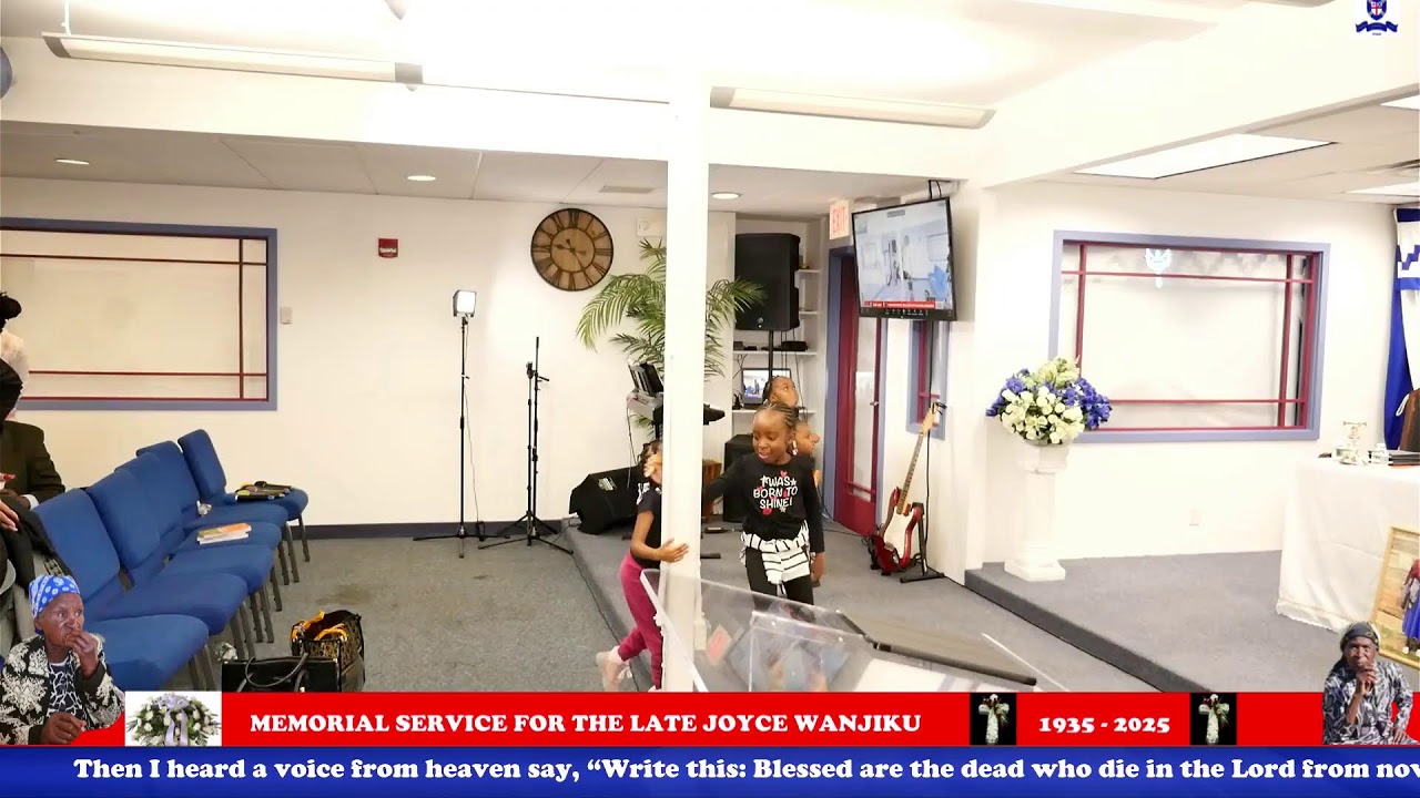 Memorial Service for the Late Joyce Wanjiku Kariuki. No rights to the music played