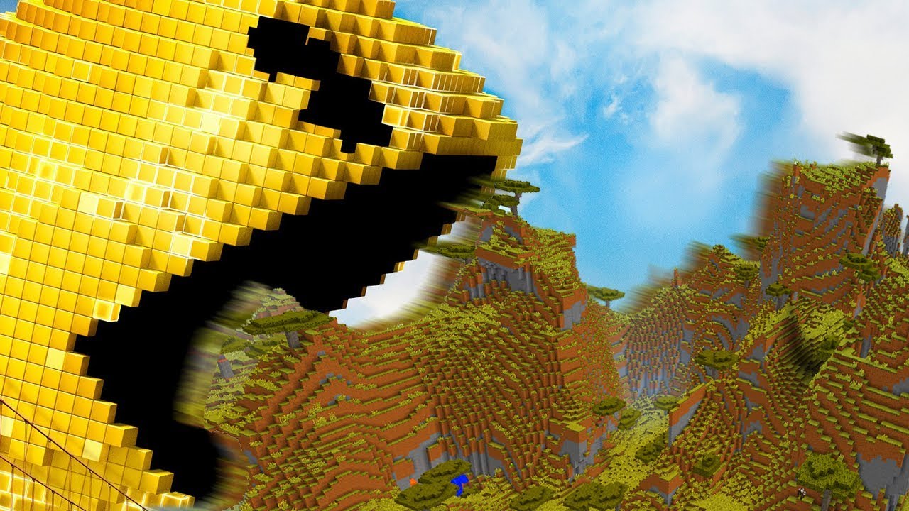 PACMAN ENGOLE O MUNDO INTEIRO DE MINECRAFT