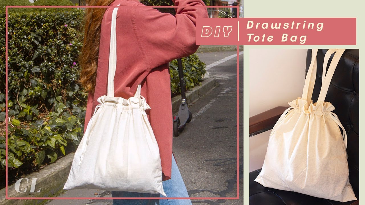 DIY Tote Bag con Cordón - Drawstring #tutorial | Carolina Llano