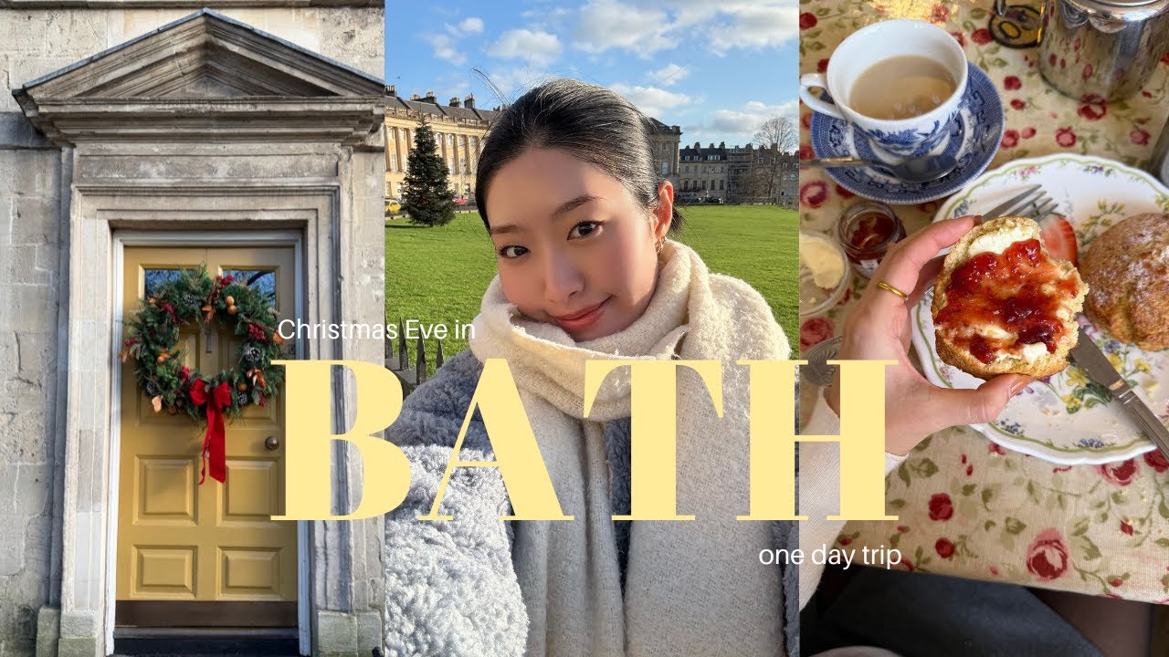 winter break vlog | day trip in bath, cream tea, royal crescent 🛁