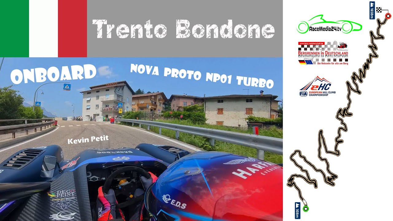 Onboard | Kevin Petit | Nova Proto NP01 EMAP Turbo | Trento-Bondone Hillclimb | EHC 2025 | RaceMedia