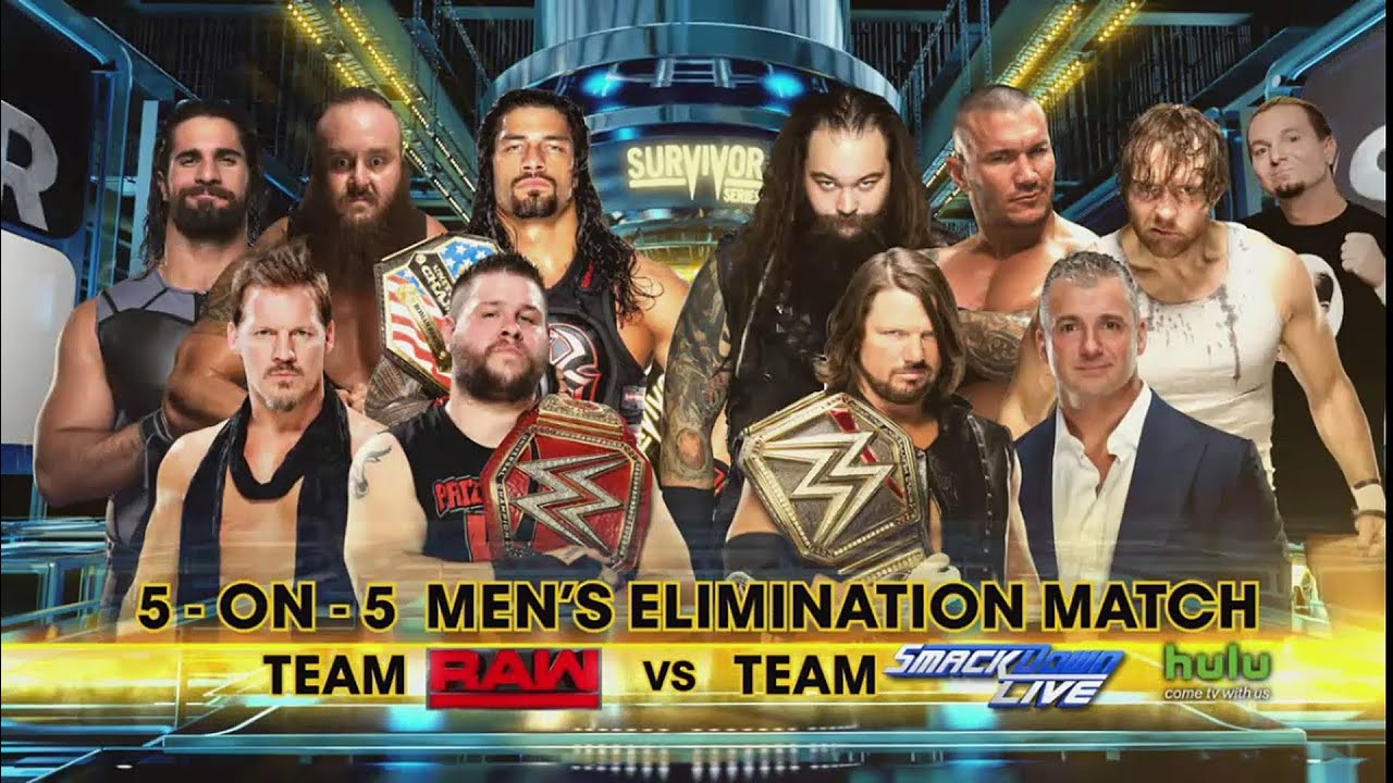 Story of Male's Ten Man Tag Team Match || Survivor Series 2016