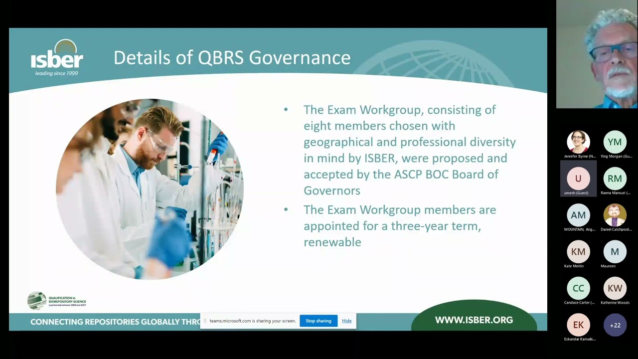 Statewide Biobank Seminar Series - All About the Qualification in Biorepository Science (QBRS) Exam.