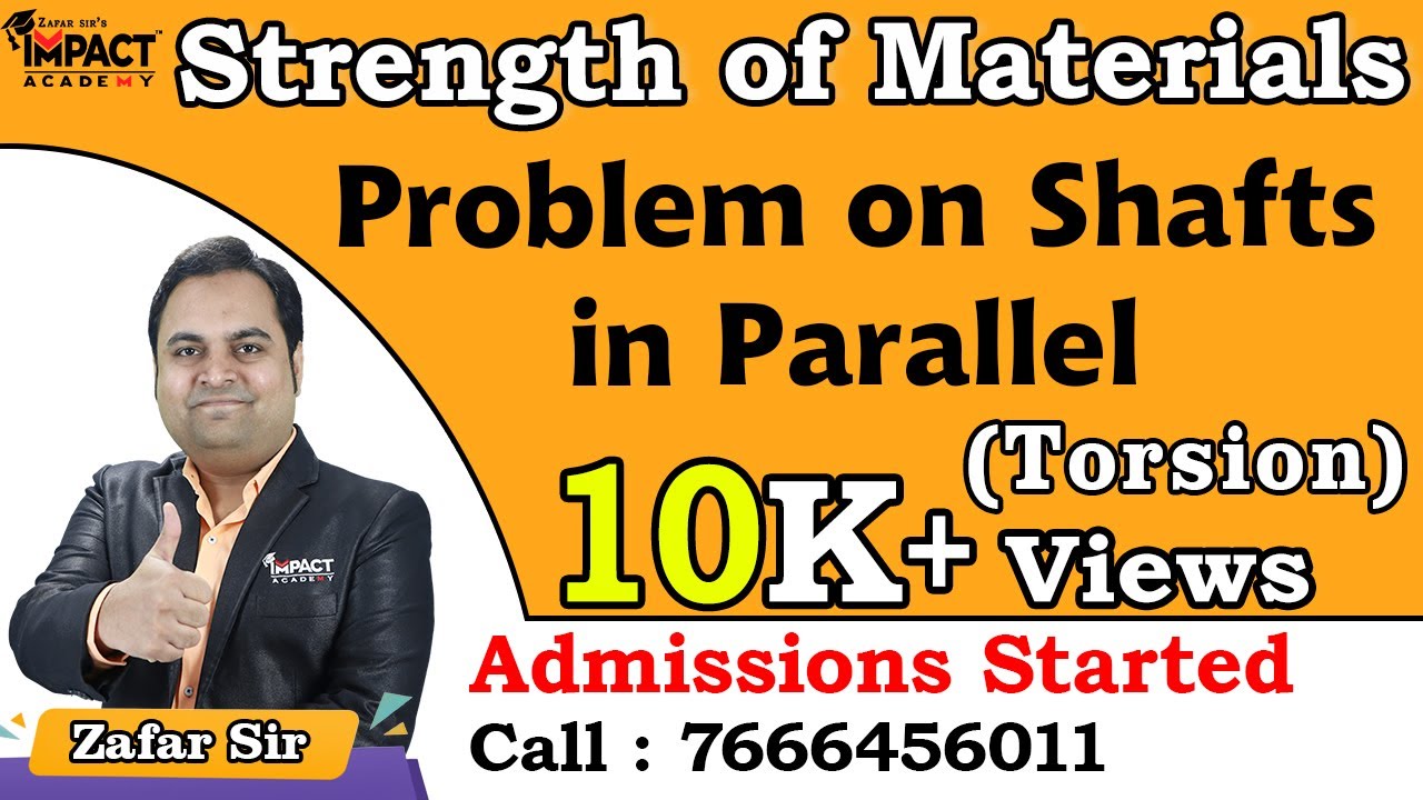 Problem on Shafts in Parallel | Torsion | Strength of Materials | #engineering #gateexam2026 #gate