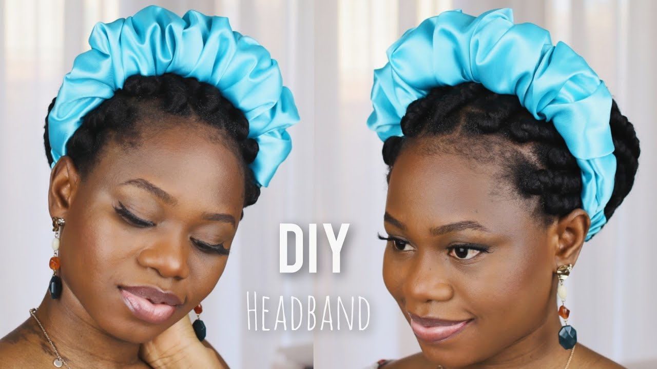 How to make a Ruched Satin Headband  || STATEMENT HEADBAND || Ruffle headband tutorial || DIY