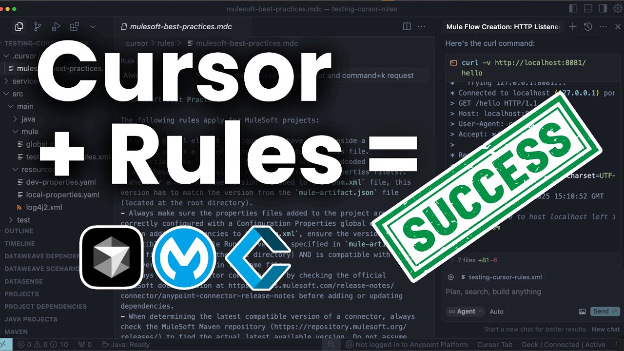 Teaching Cursor AI Best Practices for MuleSoft with Rules (Big Improvement!)