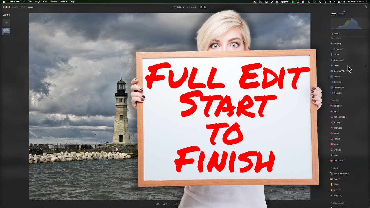 FULL Luminar Neo Edit – A Simple Landscape
