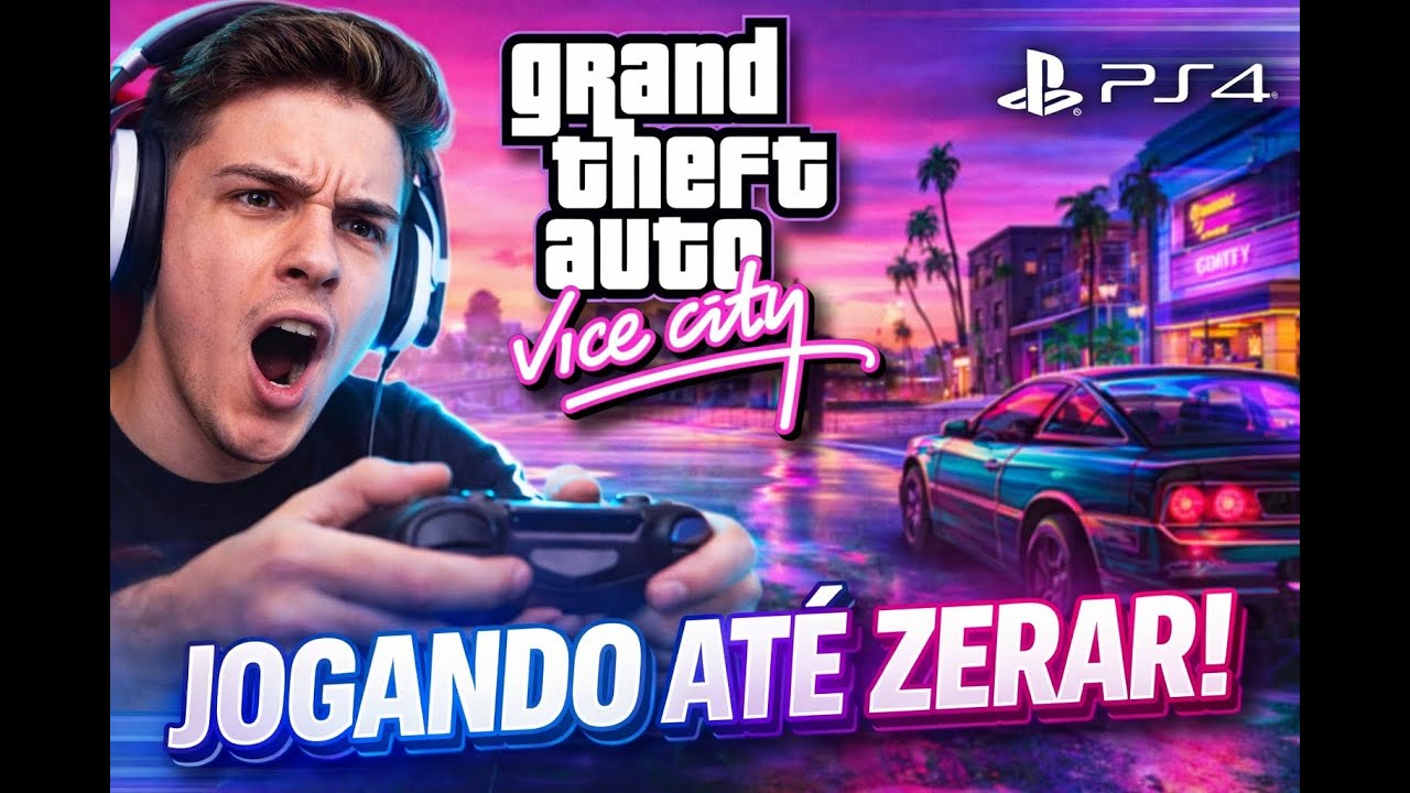 LIVE GTA VICE CITY JOGANDO ATÉ ZERAR