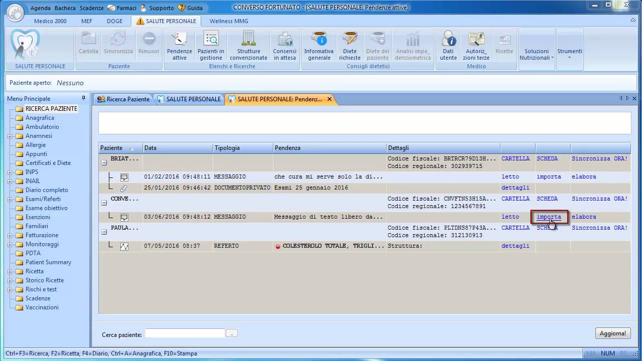 Gestione Pendenza Messaggio