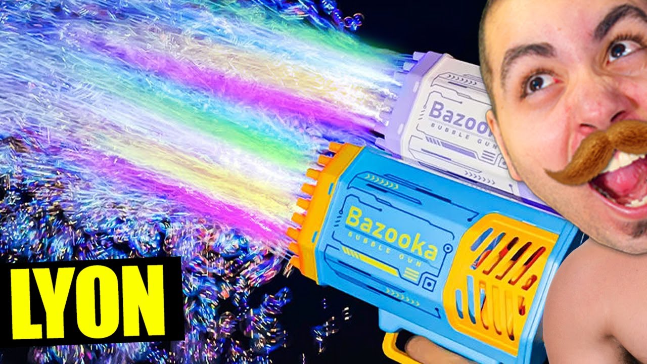 TEST BUBBLE GUN DA 5€ CONTRO PISTOLA BOLLE DI SAPONE DA 100€!!