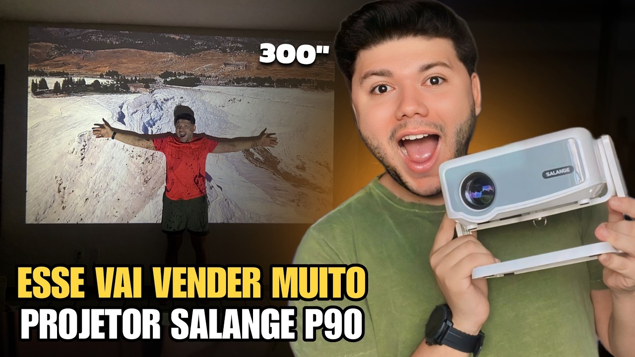 LAN&Ccedil;AMENTO E SEM IMPOSTO! 300 Polegadas com mini Projetor Salange