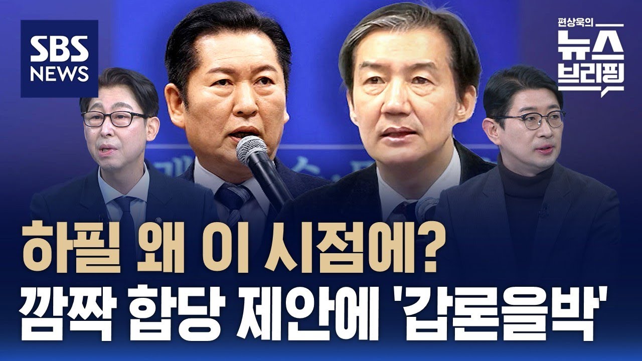 [여담야담] 정청래, 조국혁신당에 깜짝 합당 제안…당내선 '갑론을박' / SBS / 편상욱의 뉴스브리핑