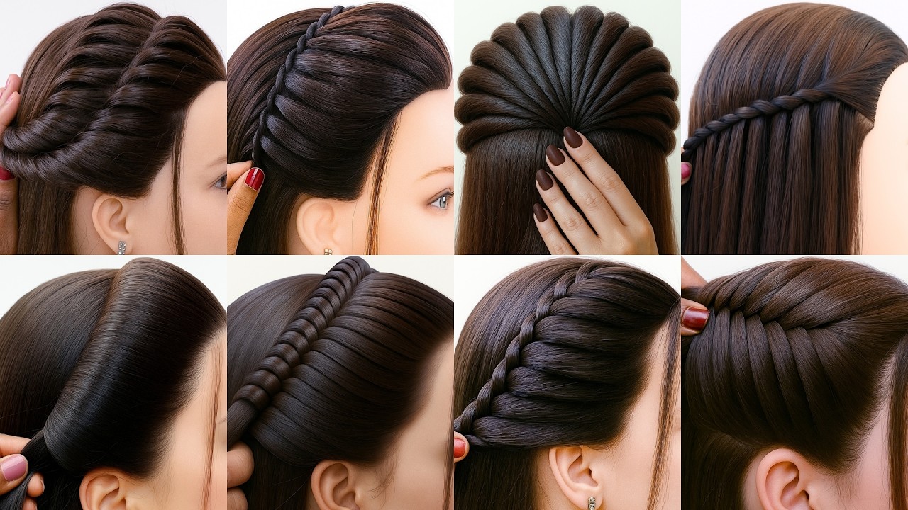 Easy different type of hairstyles - Simple Hairstyles | easy hairstyles | hairstyles for girls