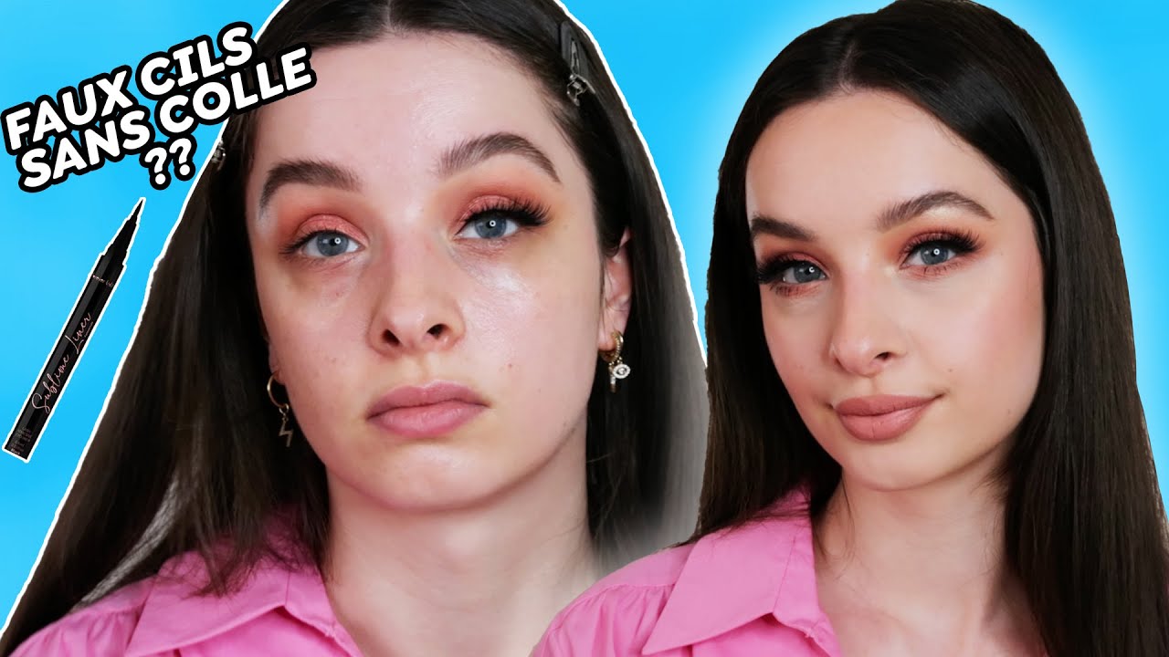 JE COLLE MES FAUX CILS SANS COLLE (Ça fonctionne ??)