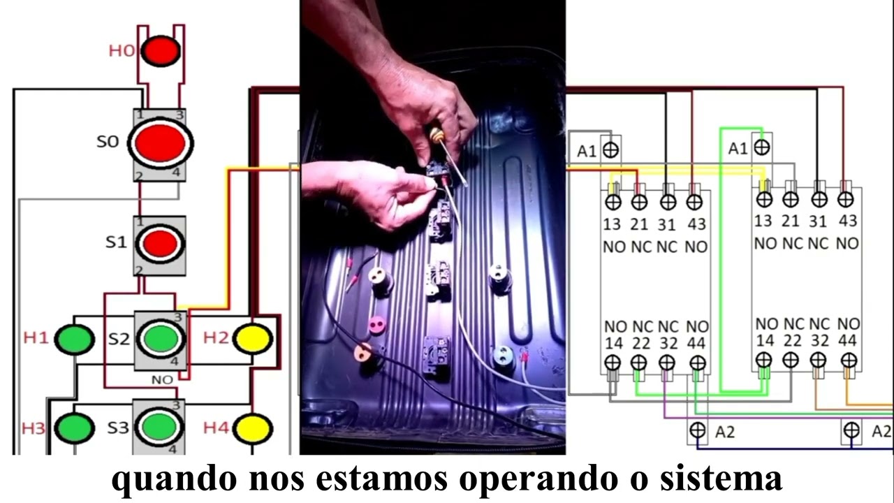 Montagem Botoreira Contato NA e NF e Sinaleiro Dicas Práticas.