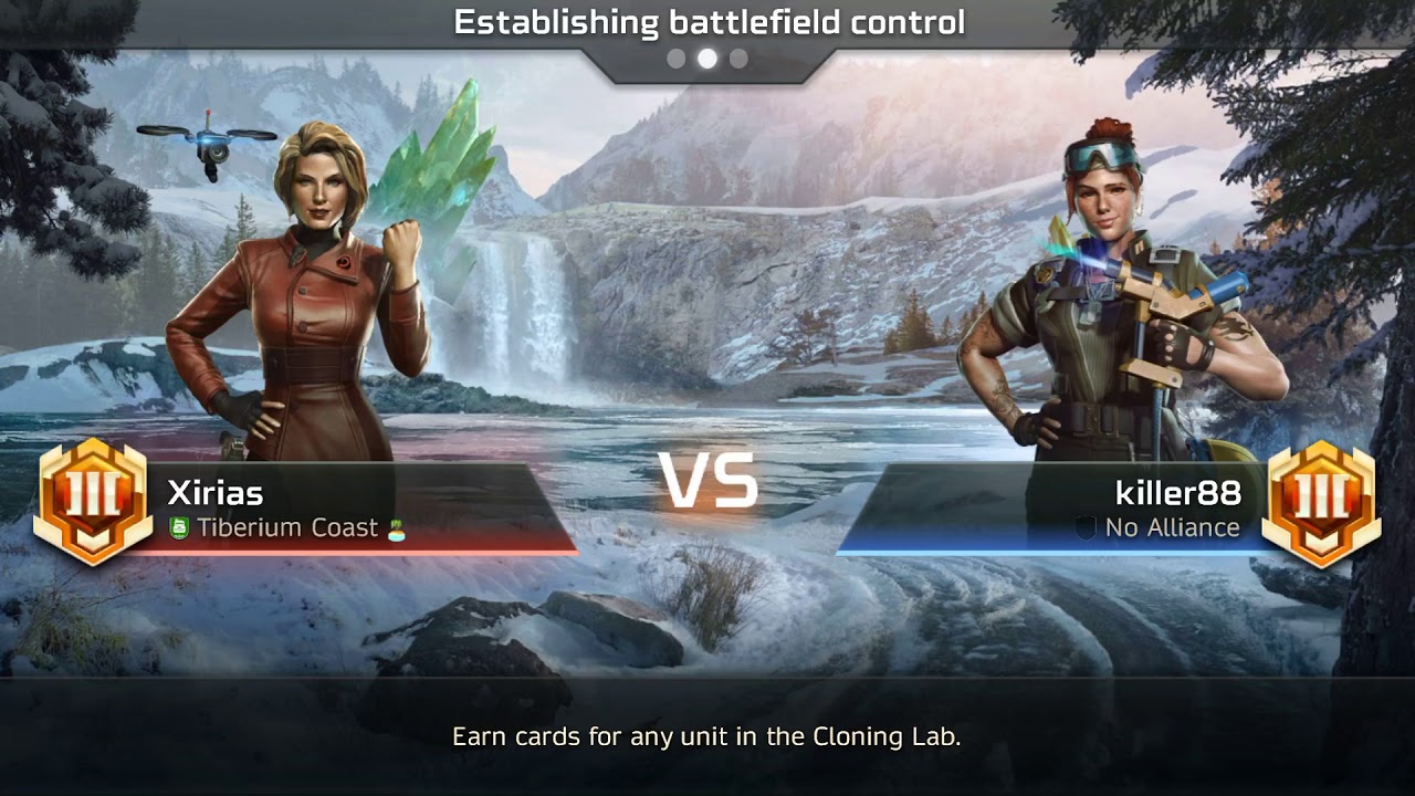C&C Rivals: Inferno Air Superiority Vs GDI APC Drones deck.