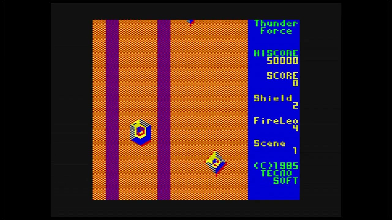 Thunder Force\サンダーフォース (1985) PC-6001 [Gameplay] [Port Explore] [No Commentary]