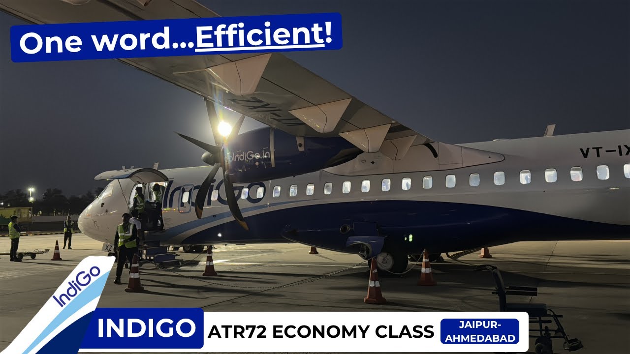 IndiGo ATR72 Эконом-класс | Джайпур-Ахмадабад ❰Полный обзор и отзывы❱